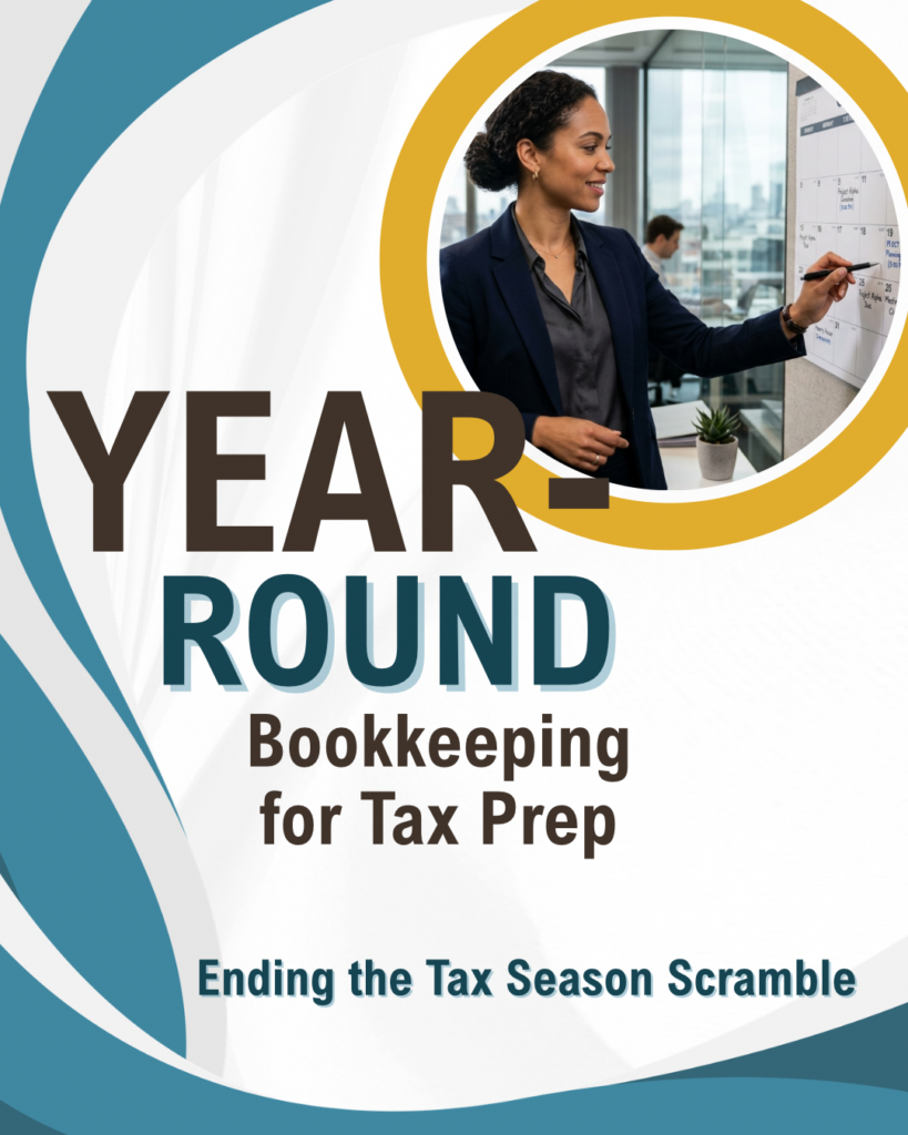 Discover why year-round bookkeeping for tax prep is the most effective way to maximize deductions & minimize stress for small business owners.